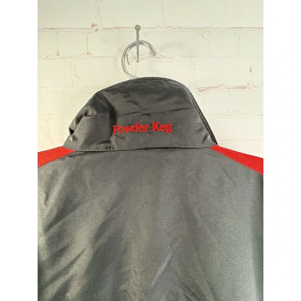 Vintage Columbia‎ Sportswear Powder Keg Ski Jacket Red Black Nylon Men's XL 80's